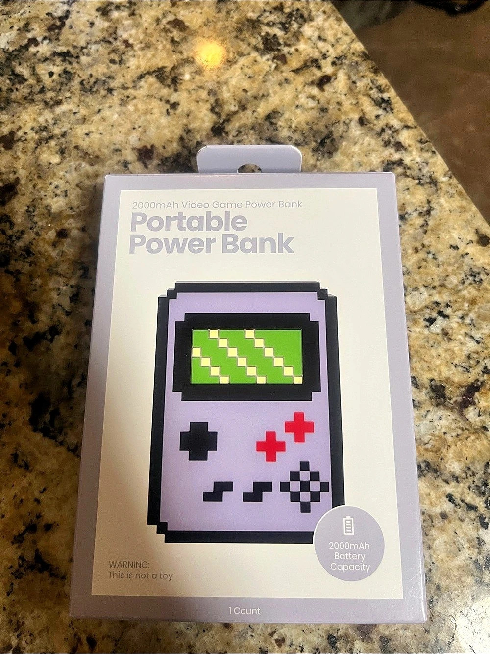 GEMS Figural Power Bank - Video Game 2000mAh Purple & Green